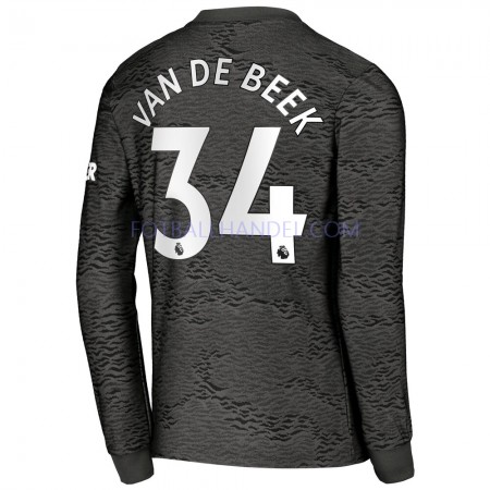 Herre Fotballdrakter Manchester United Donny van de Beek 34 Borte 2020-21 Langermet